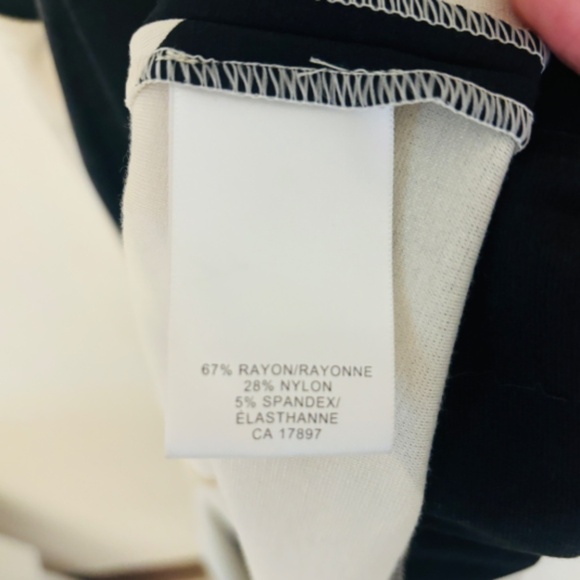 Banana Republic Black and Cream Colour Block Sleeveless dress SZ 10 - Picture 2 of 9